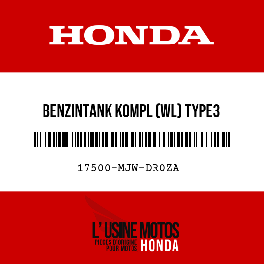 image de 17500-MJW-DR0ZA BENZINTANK KOMPL (WL) TYPE3