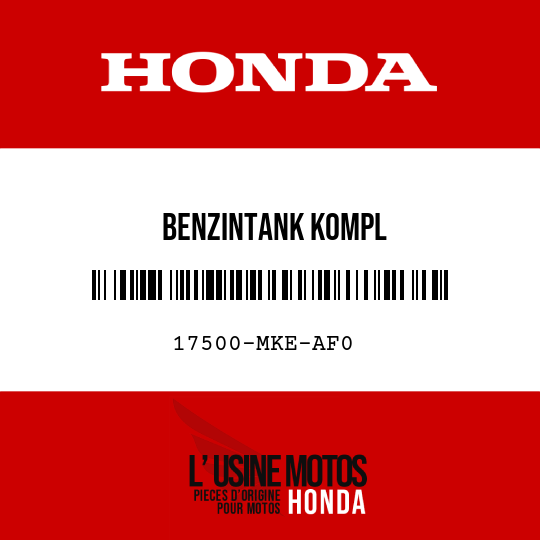image de 17500-MKE-AF0 BENZINTANK KOMPL