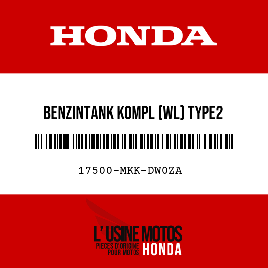 image de 17500-MKK-DW0ZA BENZINTANK KOMPL (WL) TYPE2