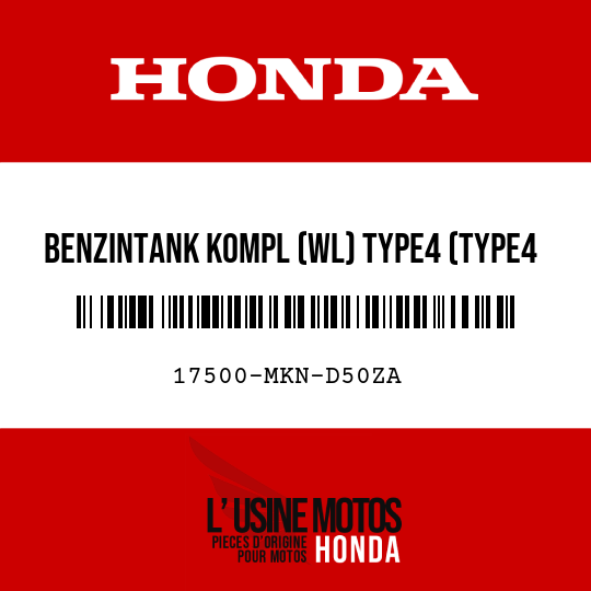 image de 17500-MKN-D50ZA BENZINTANK KOMPL (WL) TYPE4 (TYPE4 )