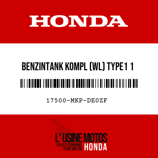 image de 17500-MKP-DE0ZF BENZINTANK KOMPL (WL) TYPE1 1