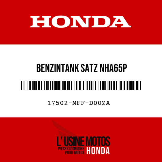 image de 17502-MFF-D00ZA BENZINTANK SATZ NHA65P