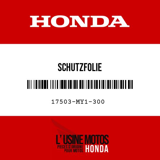 image de 17503-MY1-300 SCHUTZFOLIE