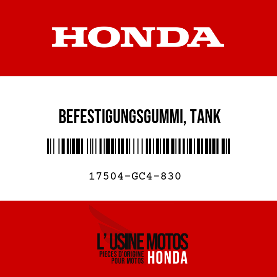 image de 17504-GC4-830 BEFESTIGUNGSGUMMI, TANK