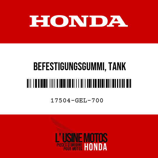 image de 17504-GEL-700 BEFESTIGUNGSGUMMI, TANK