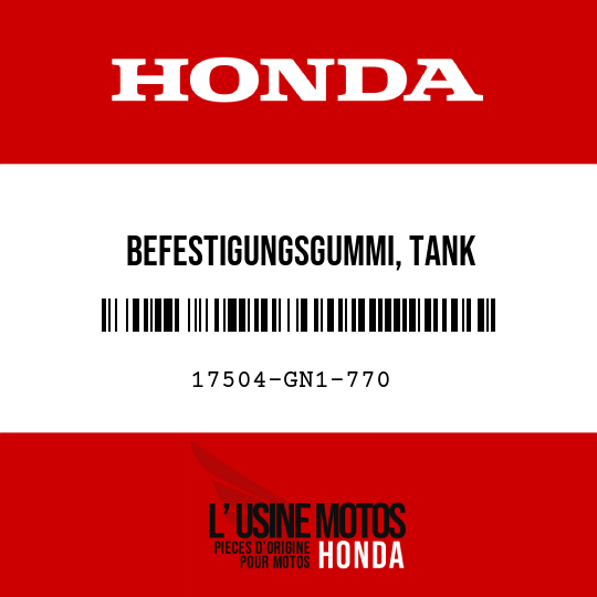 image de 17504-GN1-770 BEFESTIGUNGSGUMMI, TANK