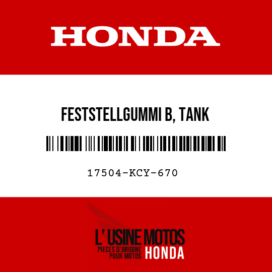 image de 17504-KCY-670 FESTSTELLGUMMI B, TANK