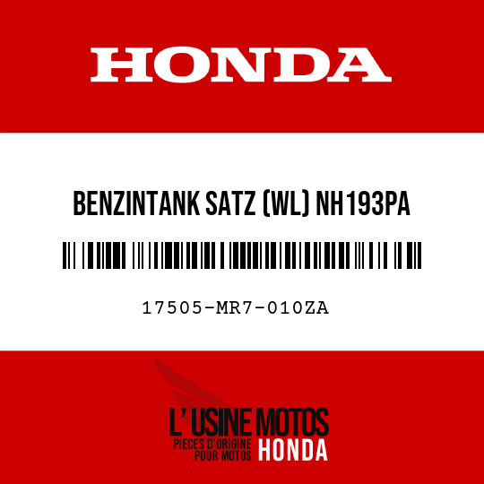 image de 17505-MR7-010ZA BENZINTANK SATZ (WL) NH193PA 