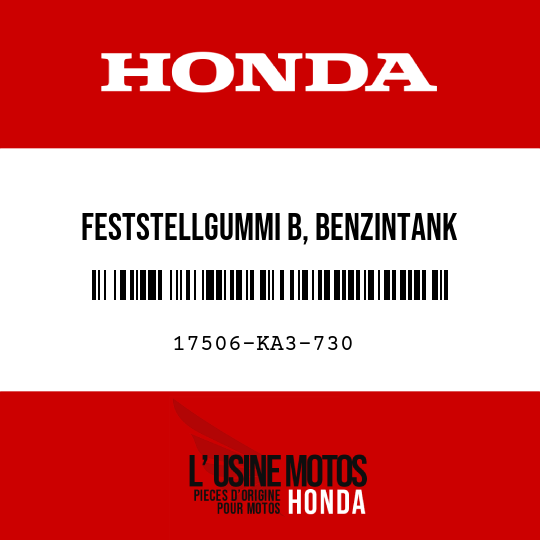 image de 17506-KA3-730 FESTSTELLGUMMI B, BENZINTANK