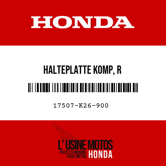 image de 17507-K26-900 HALTEPLATTE KOMP, R