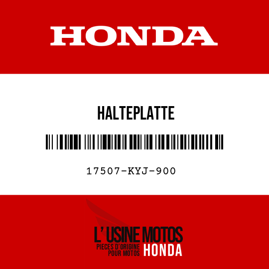 image de 17507-KYJ-900 HALTEPLATTE
