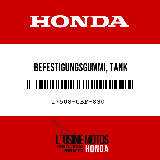 image de 17508-GBF-830 BEFESTIGUNGSGUMMI, TANK