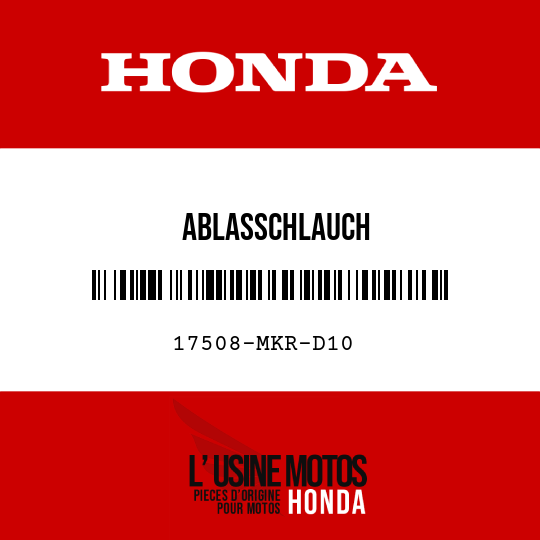 image de 17508-MKR-D10 ABLASSCHLAUCH