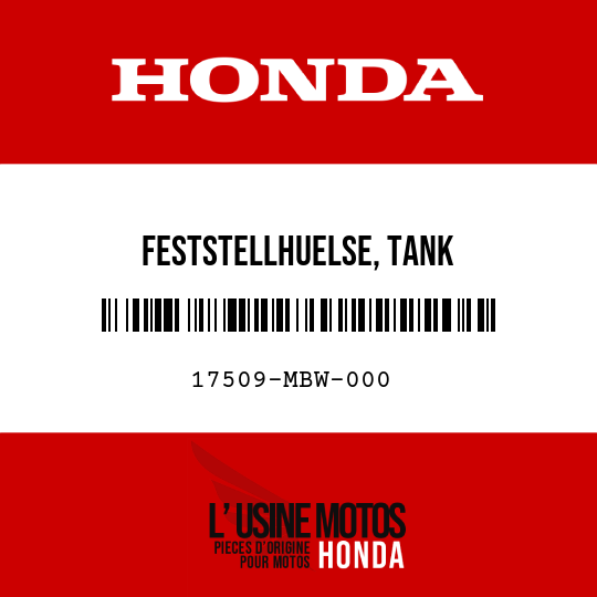 image de 17509-MBW-000 FESTSTELLHUELSE, TANK