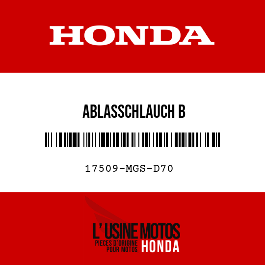 image de 17509-MGS-D70 ABLASSCHLAUCH B