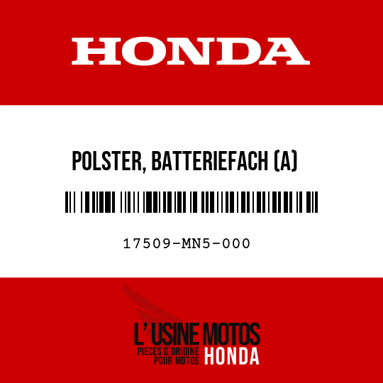 image de 17509-MN5-000 POLSTER, BATTERIEFACH (A)