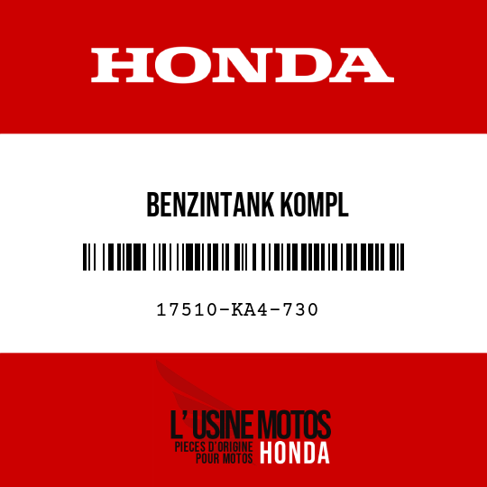 image de 17510-KA4-730 BENZINTANK KOMPL