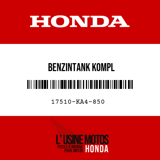 image de 17510-KA4-850 BENZINTANK KOMPL