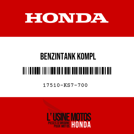image de 17510-KS7-700 BENZINTANK KOMPL