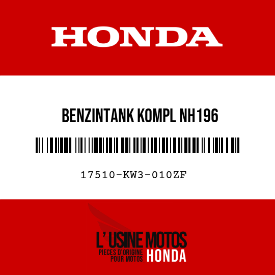 image de 17510-KW3-010ZF BENZINTANK KOMPL NH196 