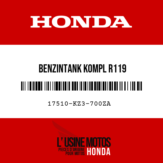 image de 17510-KZ3-700ZA BENZINTANK KOMPL R119 