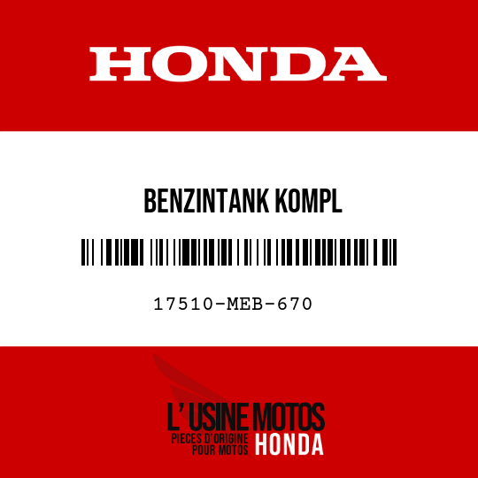 image de 17510-MEB-670 BENZINTANK KOMPL