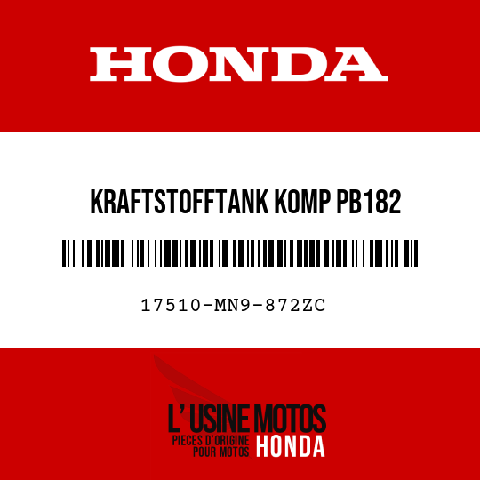image de 17510-MN9-872ZC KRAFTSTOFFTANK KOMP PB182