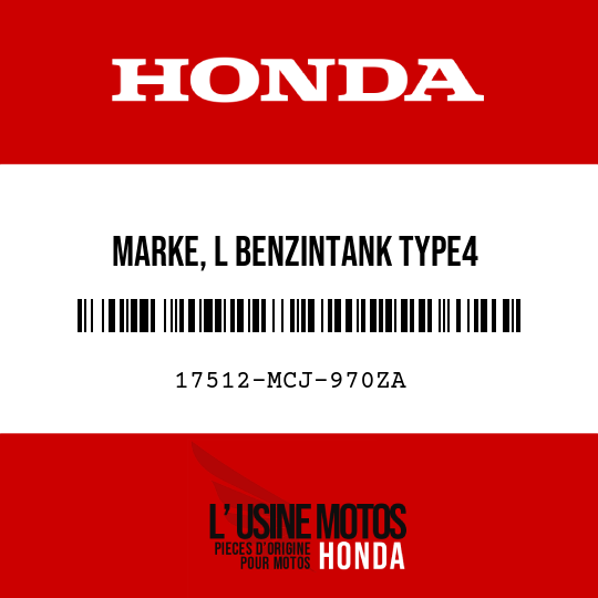 image de 17512-MCJ-970ZA MARKE, L BENZINTANK TYPE4
