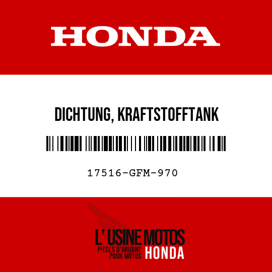 image de 17516-GFM-970 DICHTUNG, KRAFTSTOFFTANK