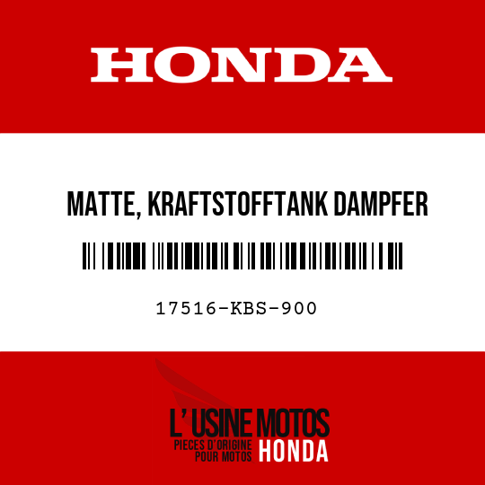 image de 17516-KBS-900 MATTE, KRAFTSTOFFTANK DAMPFER