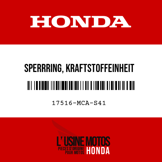 image de 17516-MCA-S41 SPERRRING, KRAFTSTOFFEINHEIT