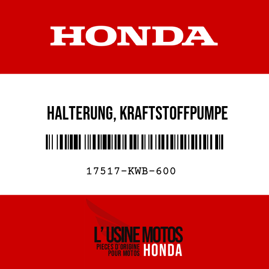 image de 17517-KWB-600 HALTERUNG, KRAFTSTOFFPUMPE