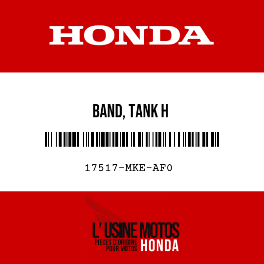 image de 17517-MKE-AF0 BAND, TANK H