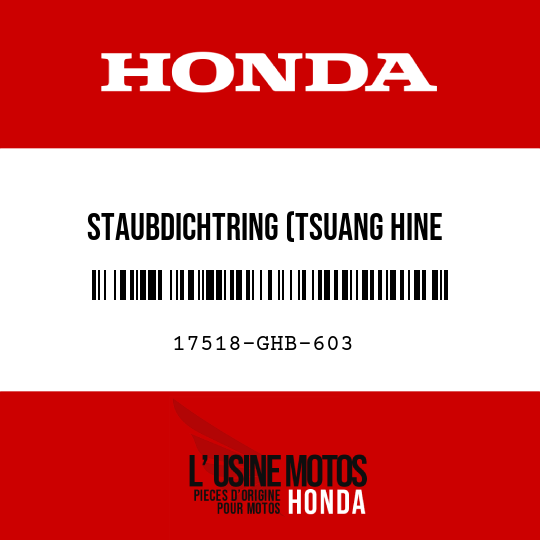 image de 17518-GHB-603 STAUBDICHTRING (TSUANG HINE INDUSTRIAL)