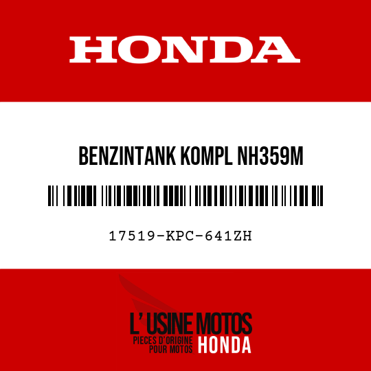 image de 17519-KPC-641ZH BENZINTANK KOMPL NH359M 