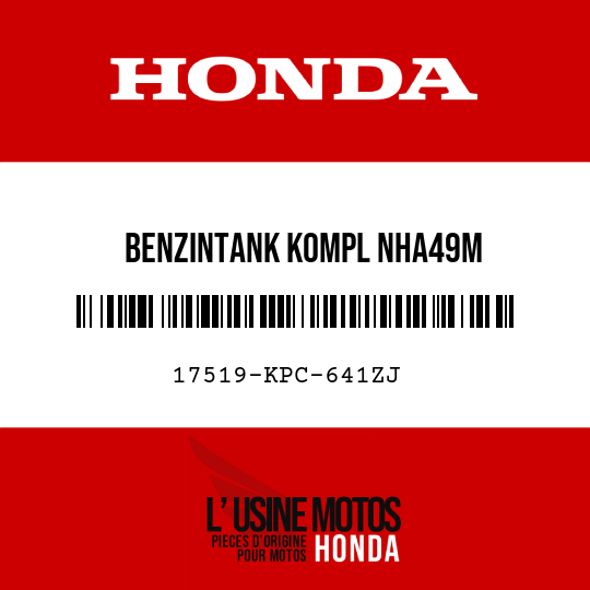 image de 17519-KPC-641ZJ BENZINTANK KOMPL NHA49M 