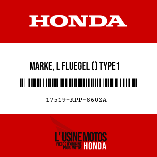 image de 17519-KPP-860ZA MARKE, L FLUEGEL () TYPE1