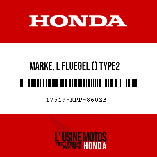 image de 17519-KPP-860ZB MARKE, L FLUEGEL () TYPE2