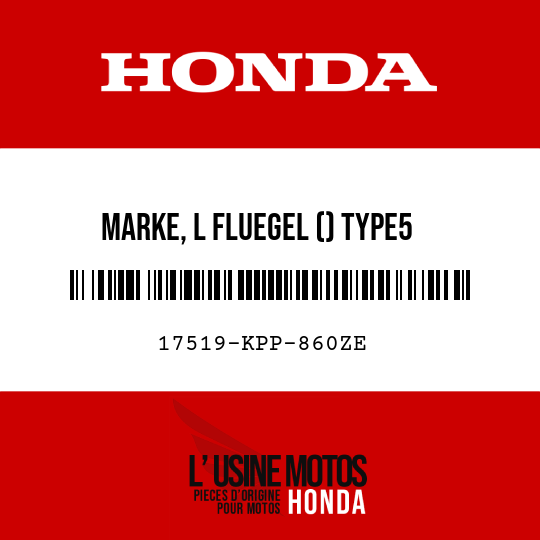 image de 17519-KPP-860ZE MARKE, L FLUEGEL () TYPE5