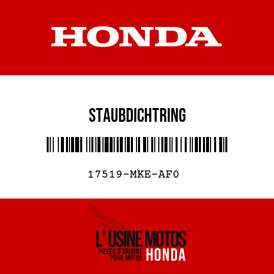 image de 17519-MKE-AF0 STAUBDICHTRING