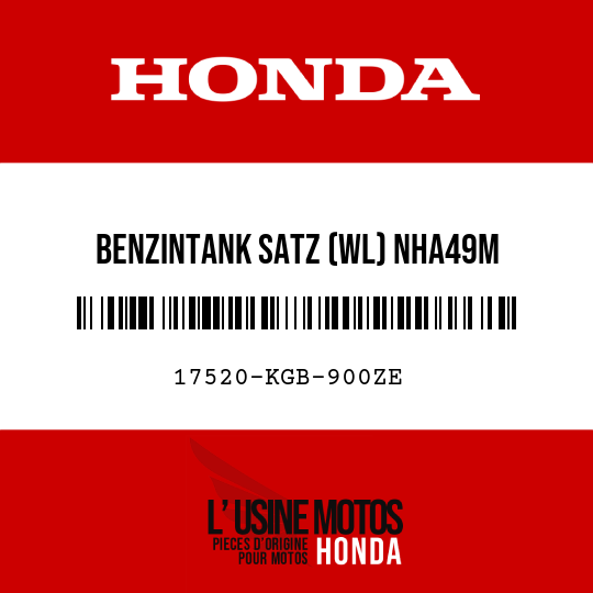image de 17520-KGB-900ZE BENZINTANK SATZ (WL) NHA49M 
