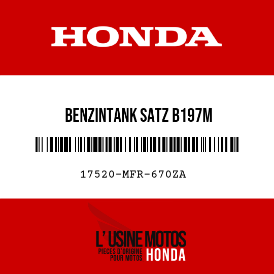 image de 17520-MFR-670ZA BENZINTANK SATZ B197M 
