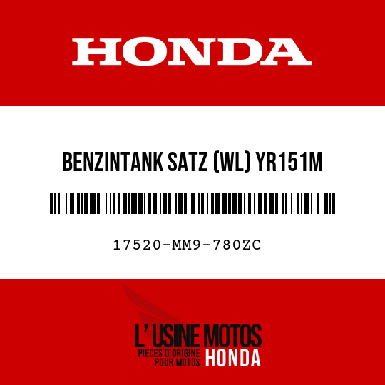 image de 17520-MM9-780ZC BENZINTANK SATZ (WL) YR151M 