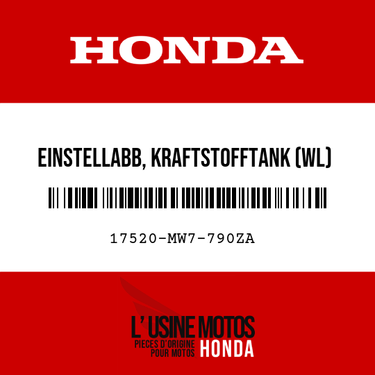image de 17520-MW7-790ZA EINSTELLABB, KRAFTSTOFFTANK (WL)