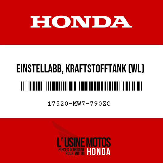 image de 17520-MW7-790ZC EINSTELLABB, KRAFTSTOFFTANK (WL)
