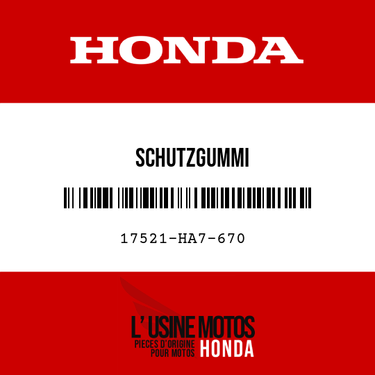 image de 17521-HA7-670 SCHUTZGUMMI