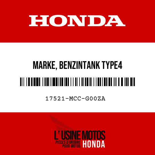 image de 17521-MCC-G00ZA MARKE, BENZINTANK TYPE4