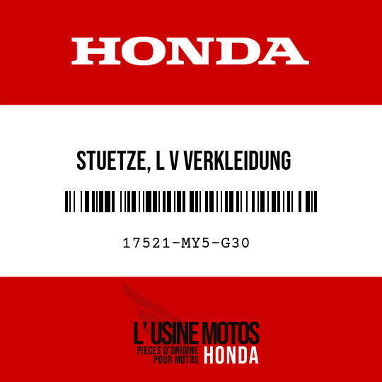 image de 17521-MY5-G30 STUETZE, L V VERKLEIDUNG