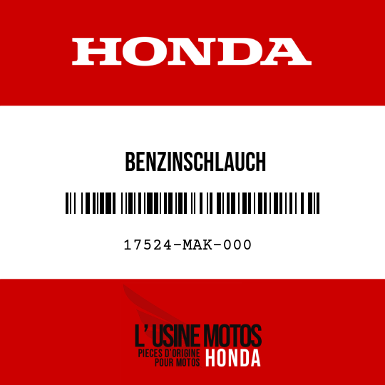 image de 17524-MAK-000 BENZINSCHLAUCH