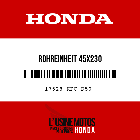 image de 17528-KPC-D50 ROHREINHEIT 45X230